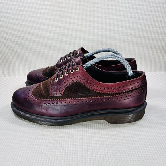 Dr. Martens 3989 Shoes Mens Size 10 Brogue Wingtip Leather Suede Oxford UK 9 main image 6